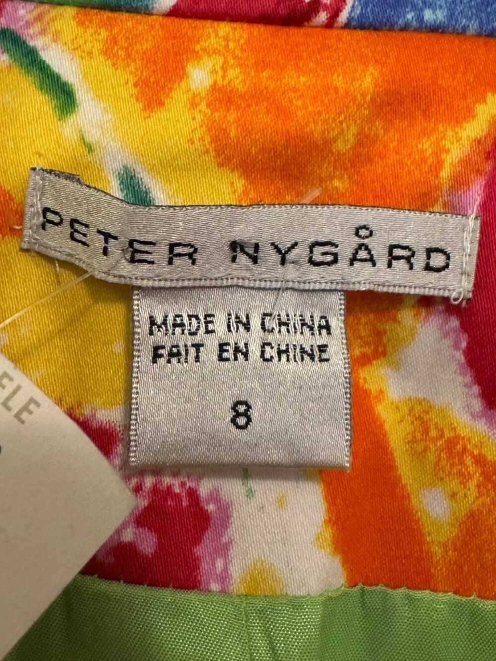 Peter Nygard Womens Blazer jacket size 8 Short-Sleeve Floral Cropped NWT - Picture 4 of 8